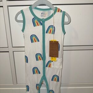 Kyte BABY Rainbow Print Sleeveless Romper